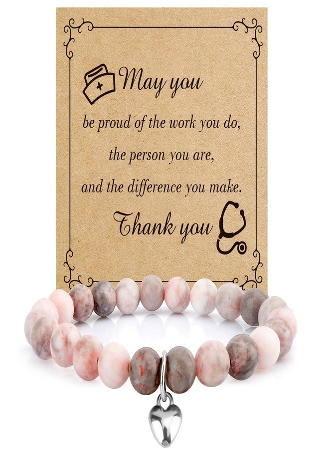 nuozodki Nurse Gifts,Funny Cool School Nurse Week Appreciation Graduation Practitioner Retirement Accessories Thank You Thanksgiving Essentials for Work Christmas Valentines Gifts Bracelet Female Ideas - Image 1